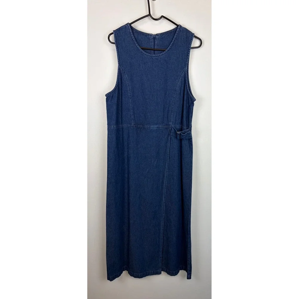 denim maxi jumper dress EXPOING Denim Jumper Dress for Women Loose Version Baggy Style Maxi Length  Adjustable Straps Wide Hemline (Black XS) at Amazon Women's Clothing store